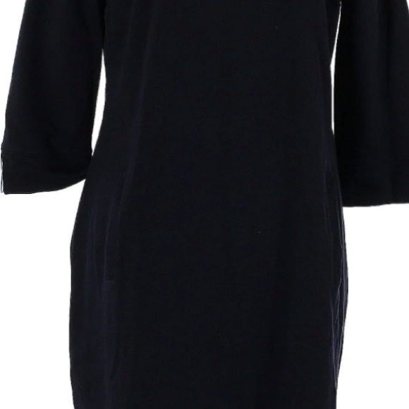 Talbot Naxy Blue Dress Size Large 3/4 sleeve - Picture 2 of 6